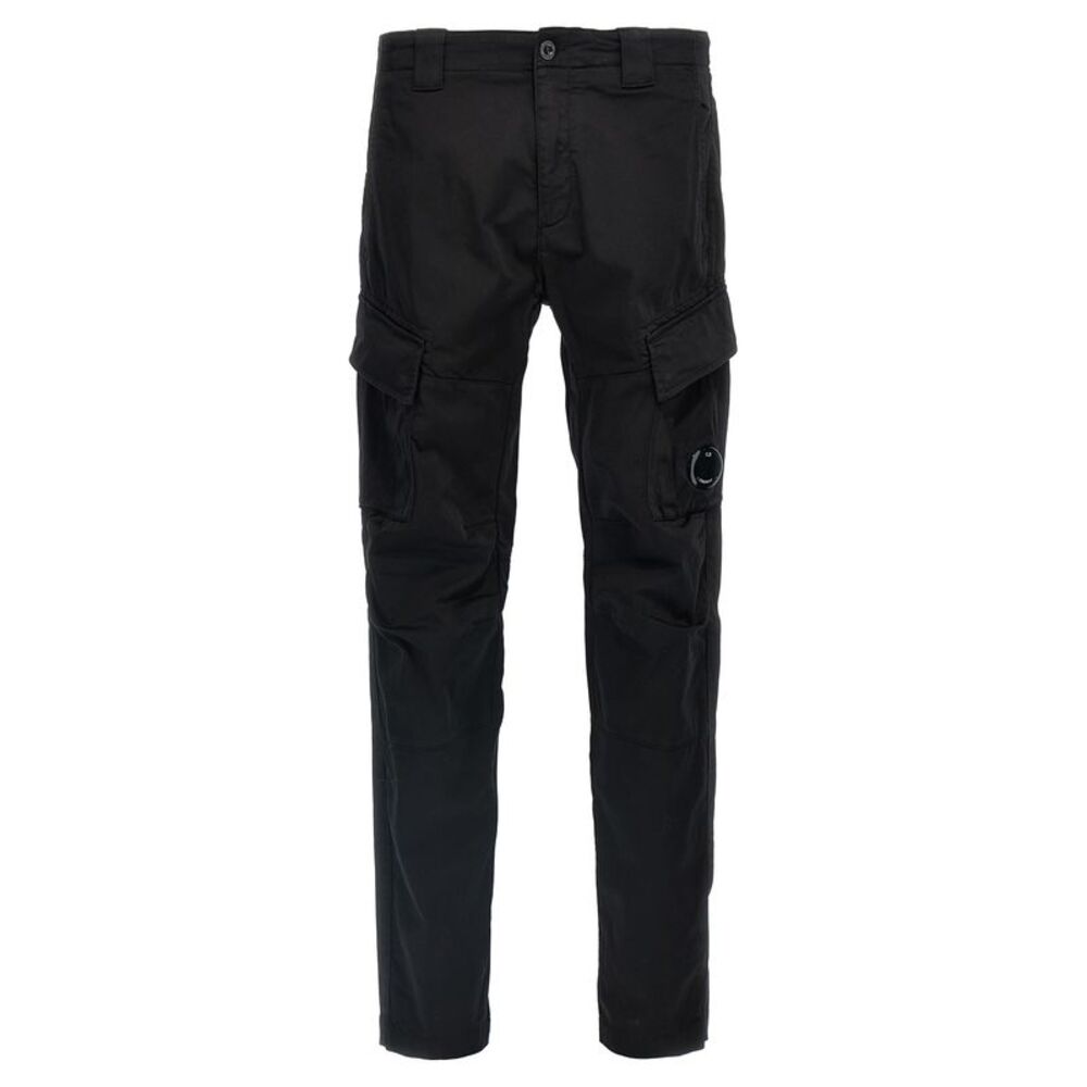 C.P. Company Black Cotton Cargo Men's Pants